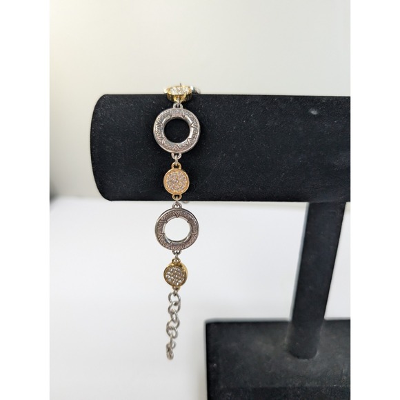 Brighton Two Tone Sundrops Silver‎ Plated Reversible Bracelet - Picture 6 of 6